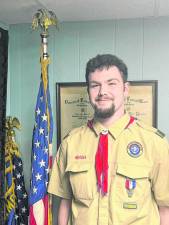 Dane Walker, 18, of Highland Lakes has become the 34th Eagle Scout of Boy Scout Troop 912 in Vernon.
