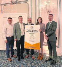 The Vernon Township High School boys and girls basketball programs received the Sportsmanship Award from Chapter 168 of the New Jersey State Officials Association. (Photo provided)