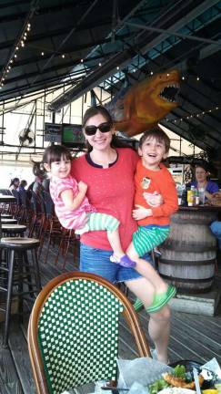 Emily Collado of Goshen with her children David and Betty. &quot;My Happy Handful. I have been a stay-at-home mom for the past five years to David and Betty. It has been a non-stop roller coaster ride; lots of ups and downs, twists and turns, and they often throw me for a loop.&quot;