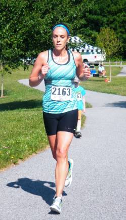 Fourth-place winner Meghan Radimer, 29, finished with a time of 22:33.