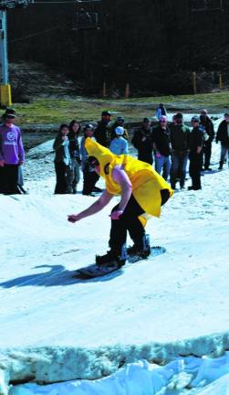 Some competitors wore costumes.