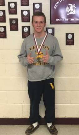 Sage DiGuiseppe took first place at the Newton JV tournament on Sunday, Feb. 3.