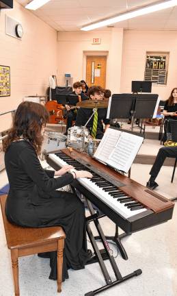 Sussex. High Point Jazz Festival <b>The North Hunterdon Jazz Ensemble rehearses before its performance.</b>