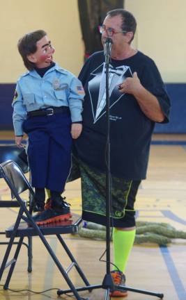 The kids especially enjoyed skits performed by &quot;Officer Phil&quot; and ventriloquist Mike McDade as they reviewed the safety rules.