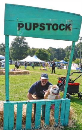 Photos: Pupstock Festival 2024 <b>Pete Spadora of Hardyston poses with Stella.</b>