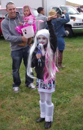 Abigail Bonnema, 8, and Hamburg won for her Monster High Girl costume.