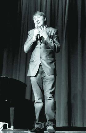 Broadway Night nostalgic for High Poing alumni Photo by Viktoria-Leigh Wagner High Point alumn Louis Pieri, 21, sing "Run Away with Me" from "The Unauthorized Biography of Samantha Brown."