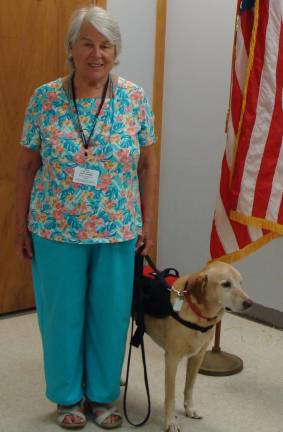 Sussex County Senior of 2019 Judy Storms poses with Jack her certified therapy dog.