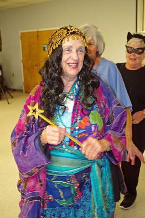 Seniors compete and eat at Halloween party ìMadam Mysteriaî is non other than Edye Marshall of Vernon.