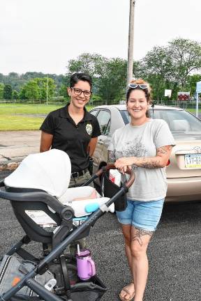 Photos: National Night Out in Sussex County Newton police Detective Sgt. Judy Torres, left, poses with Barbara Hunton of Newton at National Night Out in Newton.