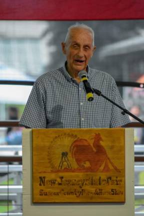 Also giving the rooster crow to open the 2019 state fair. Photo provided.