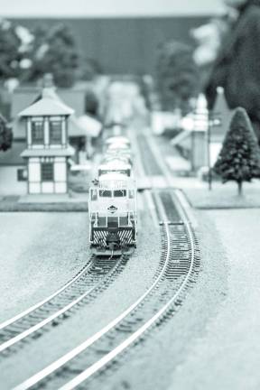 Railroad enthusiasts get on board Chugging along.