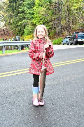 Photos: 63rd annual Small Fry Trout Fishing Contest Ariella Cerveny, 8, of Franklin with a fish she caught.