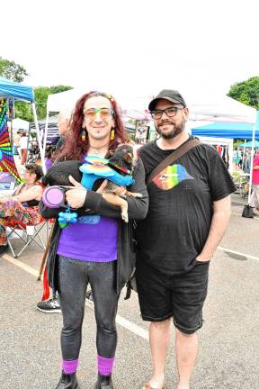Sussex County Pride celebration grows John Liddell of Newton holding Sharpie and Andrew Bernstein of Newton.