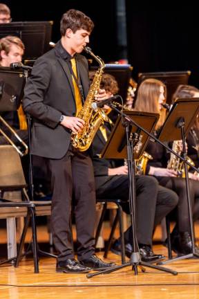 Bands compete at Jazz Festival AN2 The Vernon Township High School Jazz Express performs. (Photo by Sammie Finch)