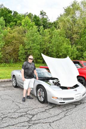 Photos: 2nd annual Car Show in Vernon <b>Mayor Anthony Rossi poses in front of his car.</b>