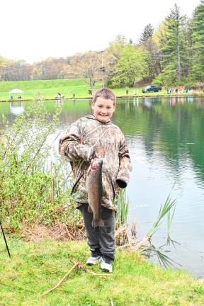 Photos: 63rd annual Small Fry Trout Fishing Contest Blake Guell, 9, of Haskell with his catch.