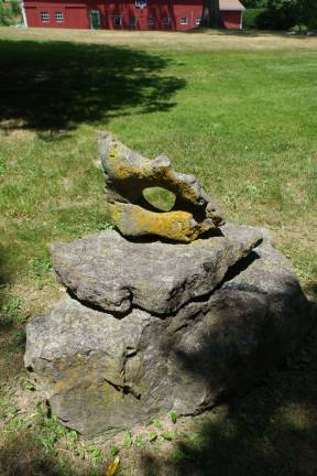 A natural stone sculpture.