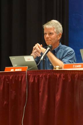 Photo by Vera Olinski School board member Bob Maikis was voted unanimously to be the new vice presdient of the Sussex-Wantage Regional School Board on June 23.