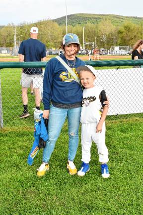 Photos: Little League opening night in Vernon <b>Hudson, 5, and Cherie Walsh.</b>