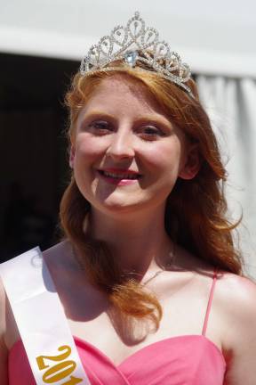 Aimee Buchanan, 18, of Sparta who is Queen of the Fair: &#x201c;Saying hello to everyone and trying to make their day with a wave and a smile.&#x201d;