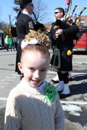 Kimberly Geoghegan of Lafayette, N.J. Brooke Geoghegan is getting ready to dance in the parade.