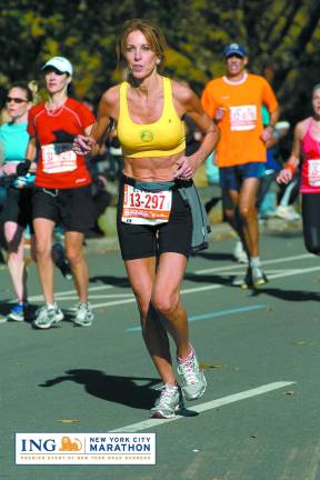 Photo provided Laura Delea at NYC Marathon in 2011.