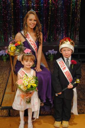 Say Cheese please and pass the crown Newly crowned in Sussex Borough, these youngsters will represent their hometown for the coming year. Teala Krynicky is Miss Sussex; Jazmin Houghtaling is Little Miss Sussex and Noah Osterhoudt is Little Mr. Sussex Borough.