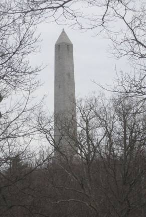 PHOTOS BY JANET REDYKEThe High Point monument greets visitors for the Winter Festival held on January 27.
