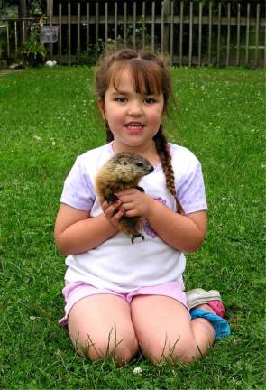 Space Farms plans Jr. Zookeeper Day Kelsey Space learns about Jenny Woodchuck/groundhog/whistlepig Jenny woodchuck