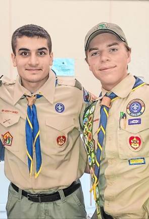 Sussex County History Today: Boy Scouts <b>Eagle Scouts Alijaan Anjum, left, and Ethan Poplawski.</b>