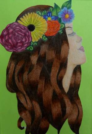 Glen Meadow students' work to be displayed Painting by Nora Doonan