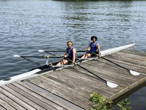 Pope John rowers place 2nd, 3rd in regatta Pope John senior Christian Marlin, right, and sophomore Andrew Wilson finished third in the double scull category in the Philadelphia City Championships on May 6-7.