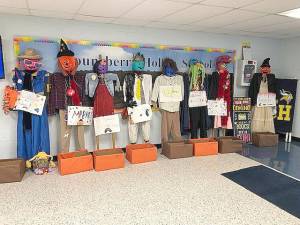 Lounsberry Hollow School collected 546 food items in their annual Scarecrow Contest to take the scare out of hunger. All items will be donated to local food pantries. Both of these collections were facilitated by the K Kids, supervised by Mrs. Barbara Monschuer.