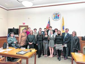 The Pope John XXIII Regional High School mock trial team won the Sussex County competition. (Photo provided)