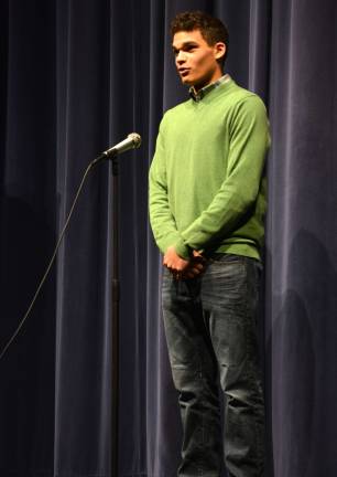 Vernon freshman wins poetry contest Ethan Metz recites þÄúHow I Discovered Poetry.þÄù
