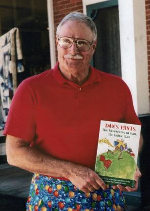 The Vernon Township Historical Society will sponsor a presentation with Dan Boltz, who will speak about cotton, quilting, and the 157 pairs of pants his wife sewed for him over 30 years.
