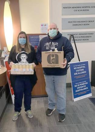 Lisa Roycroft and her brother, Wally Chadwick, both of Stillwater, deliver meals to healthcare workers.