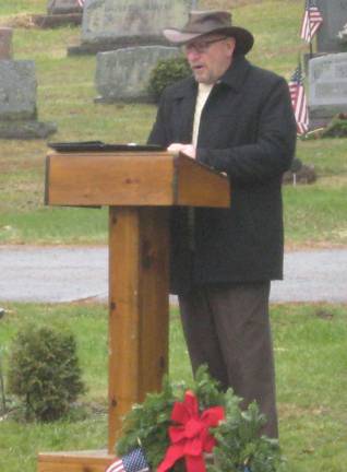 Mayor Shortway was Master of Ceremony for the 2018 Wreaths across America ceremony on Dec. 15.