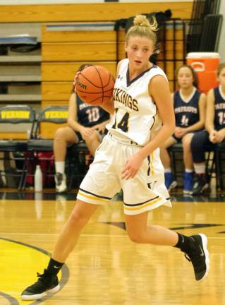 Vernon's Madi DeVries scored two points, grabbed four rebounds, made one assist and blocked one shot.