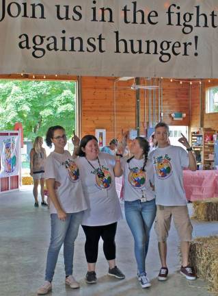 Shoprite at the fair Sarah Irizzary (Andover), Dana Colucci (Succasunna), Kayleigh Houghtaling (Franklin), and Justin Oestreich (Hopatcong) encourage fairgoers to join ShopRite in the fight against hunger in our communities! Every dollar raised during ShopRite Partners in Caring provides 14 pounds of food to our neighbors in need.