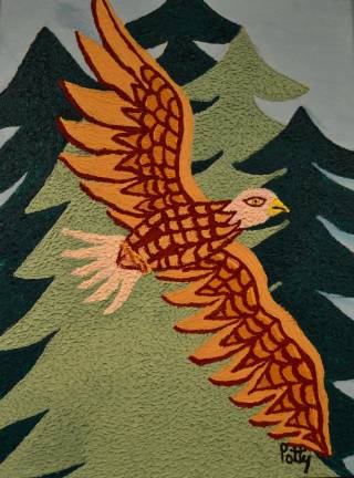 Patty Koch, Golden Eagle (oils)