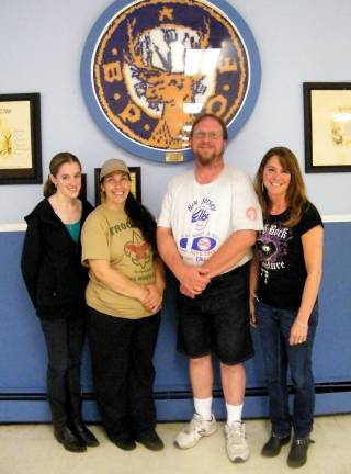Sussex Elks host summer barbecue Sussex Elks House Committee and Lodge officers (L to R) Ashley Green, Ava Sandersen Schark, Rick Green and wife Patty Green