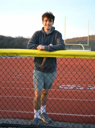 Vernon Township High School senior Michael Evanick was awarded the Heisman High School Scholarship. He was selected for his athletic and community-based efforts. He is a three-sport athlete, competing in soccer, indoor track, and track and field. (Photo provided)