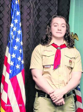 Matthew Okken, 18, of Barry Lakes is the 32nd Eagle Scout of Boy Scouts Troop 912 in Vernon. (Photos provided)