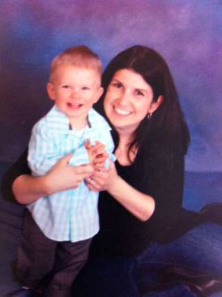 Dana Wagoner and Ryan (little ham) of Stockholm at a professional photo shoot last mother's day.