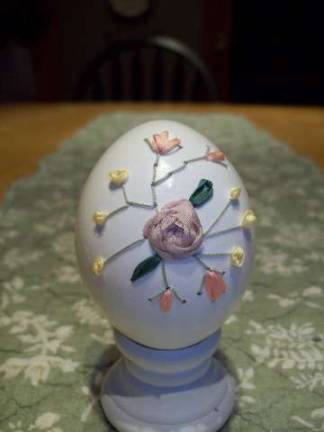 A stitched egg.