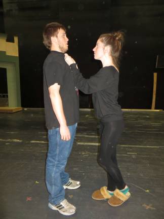 Wallkill Valley students to perform 'Crazy For You' Bobby (Robert Piper) in a tense moment with Irene (Megan Good).
