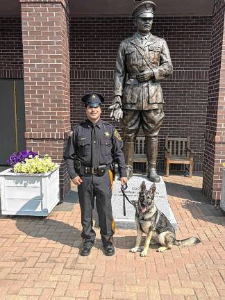 Three join sheriff’s office SO3 Sheriff’s Detective Nicholas Galvao and K-9 Zena are the newest K-9 team.