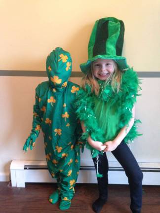 Kara Maskerines of Hewitt, N.J. &quot;Rachel and Kailey enjoying St. Patrick's Day and acting silly.&quot;